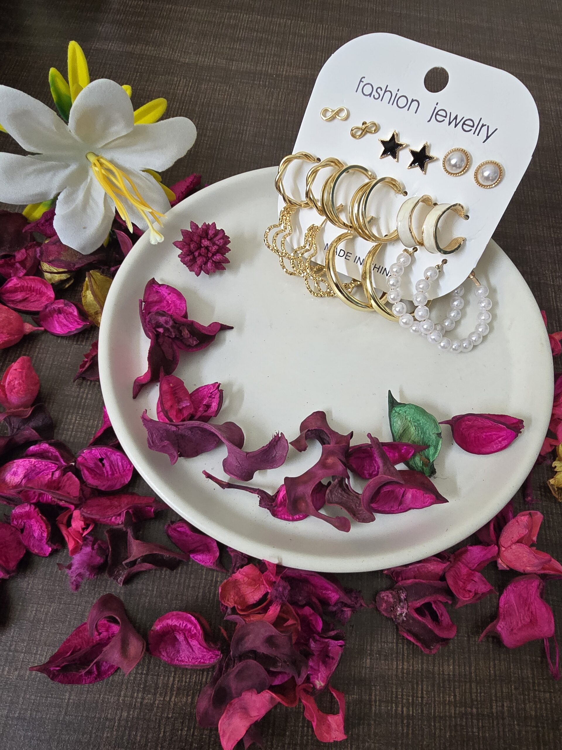 Gold Colour Anti-Tarnish Earring Combo 2