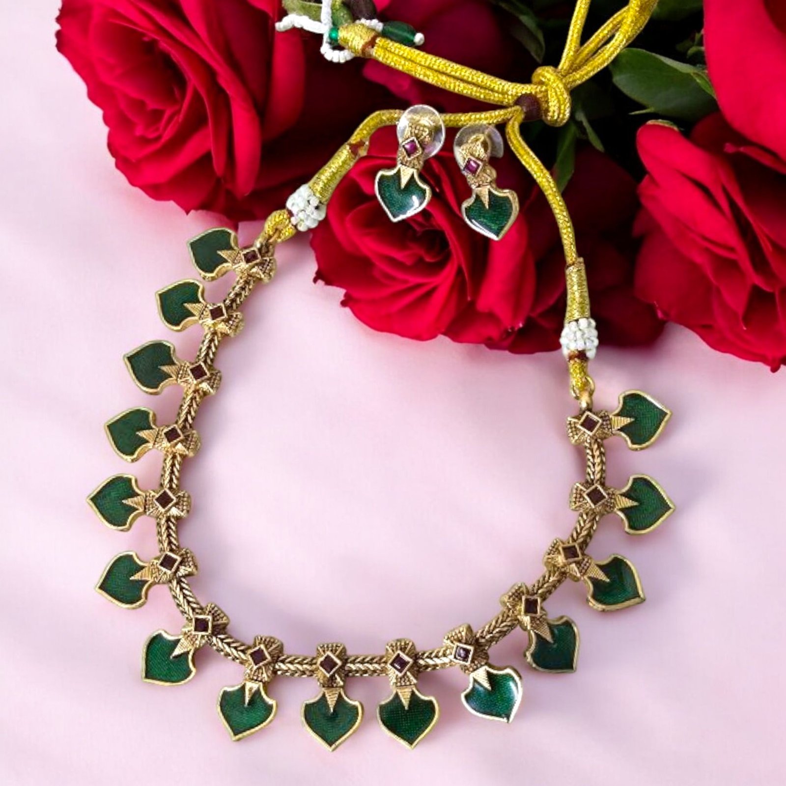 Kerala Palakka Necklace Set