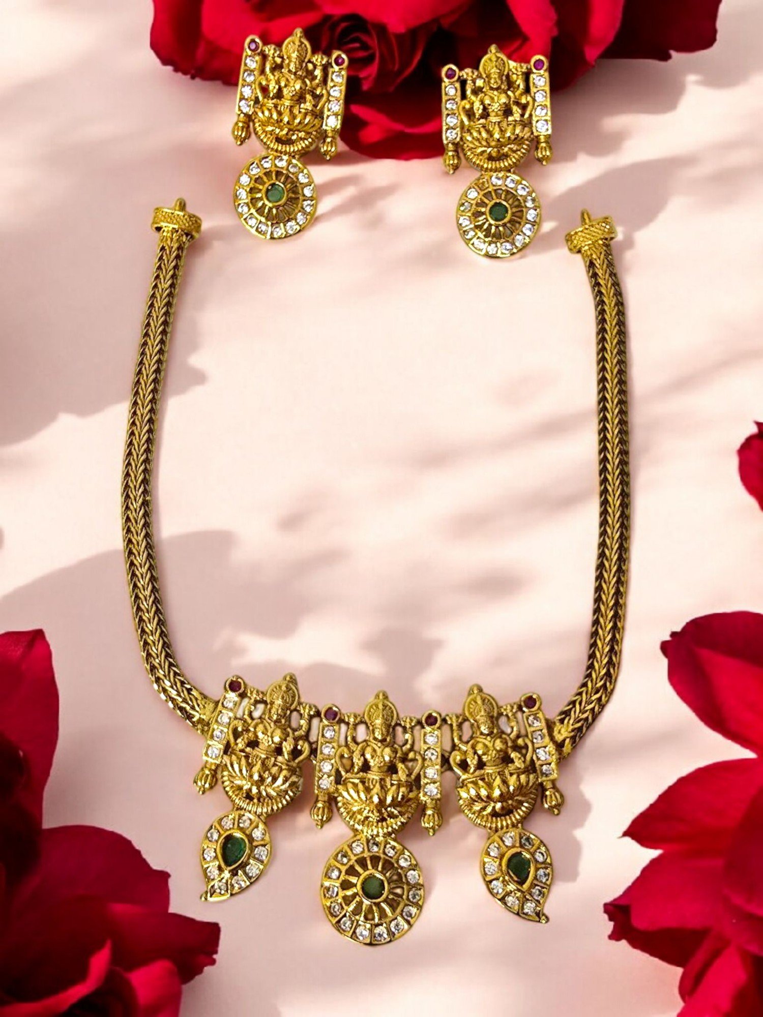 Premium Lakshmi Necklace Set