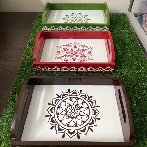 Elegant Handcrafted Wooden Serving Trays – Perfect for Gifting & Home Décor