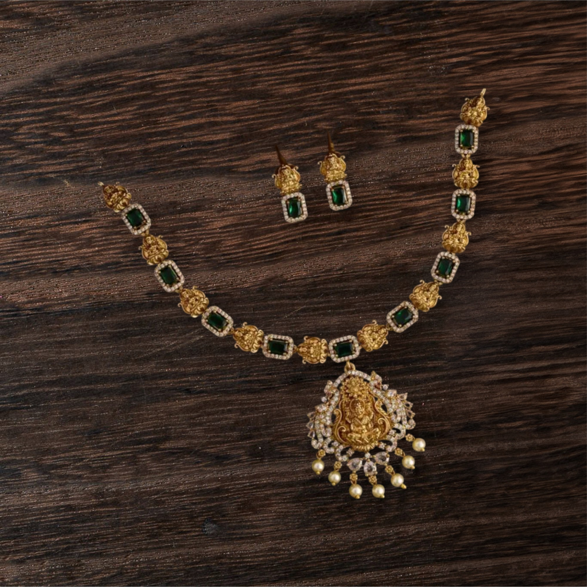 Akira Necklace with Lakshmi Pendant